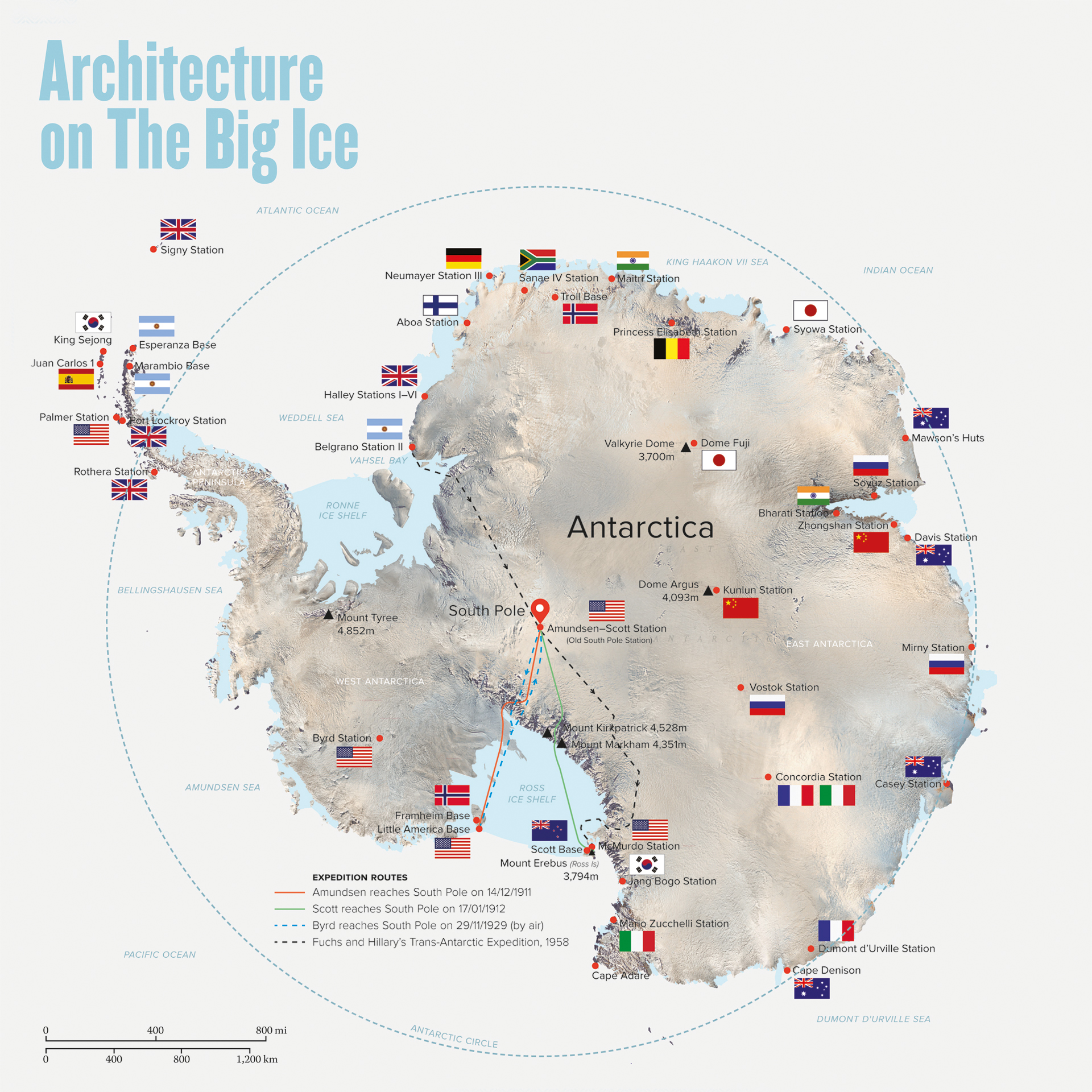 map of antarctic stations Architecture On The Big Ice Architecture Now map of antarctic stations
